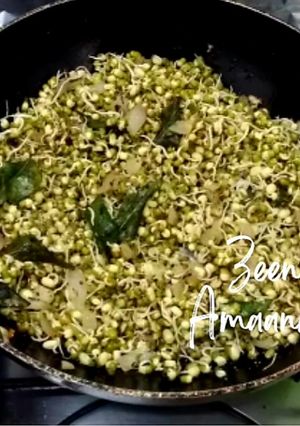 A picture of Stir Fried Sprouted Green Gram.