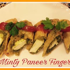 A picture of Paneer fingers.
