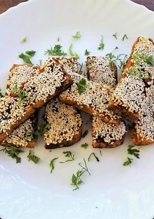 A picture of Potato Sesame Toast.