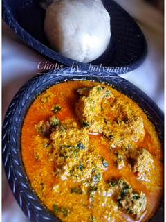 A picture of Egusi soup.