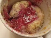 A picture of blackberry cake