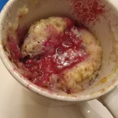 A picture of Blackberry Mug Cake.