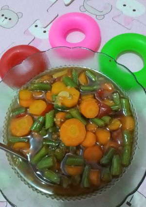 Foto resep Asem asem buncis wortel