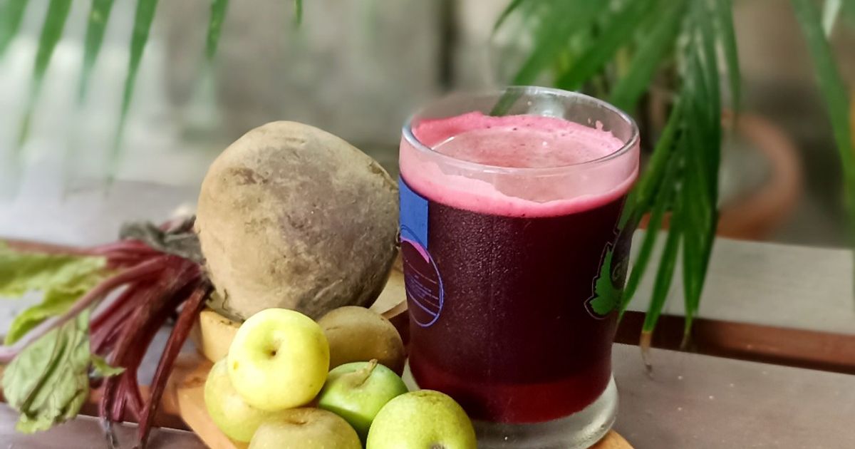 Jus Buah Bit dan Apel