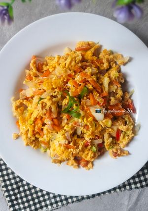 Foto resep Telur Orak Arik Kol Wortel