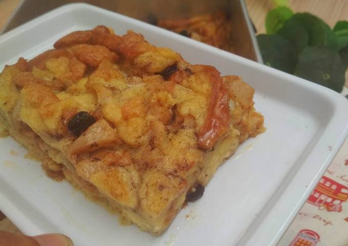 Cara Gampang Menyiapkan Apple Bread Puding Anti Gagal