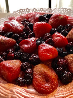 Una foto de Bizcochuelo con fruta