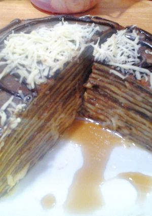 Foto resep Layer pancake with vla durian