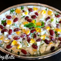 A picture of KidneyBeans - Corn Raita.