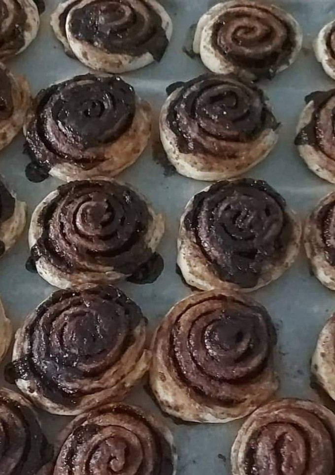Kelt kakaós csiga recept fotója