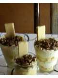Trifle de manzanas y chocolate
