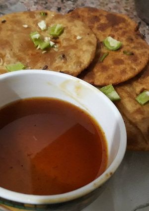 A picture of Peas Puri.