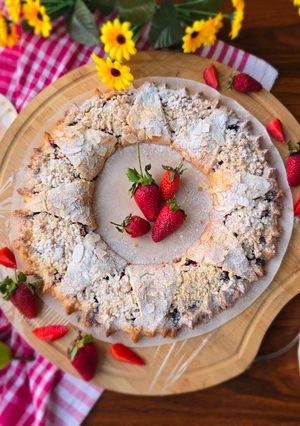 عکسی از دستور تارت توت فرنگی 🍓