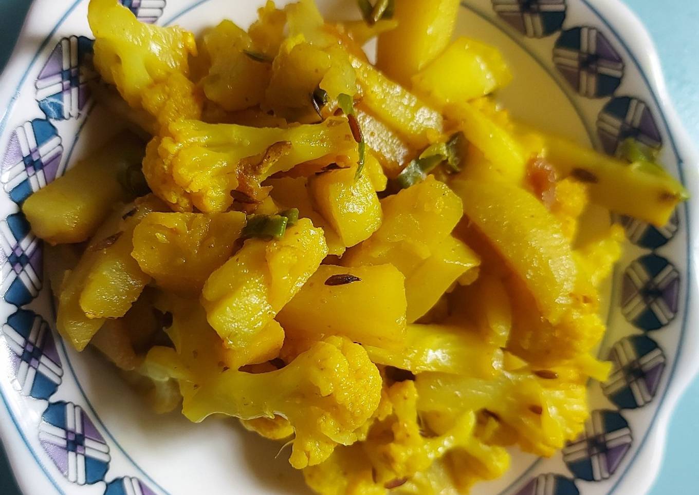 Aloo Cauliflower bhujia