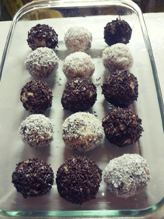 Una foto de Trufas de galletas o de bizcochos dulces