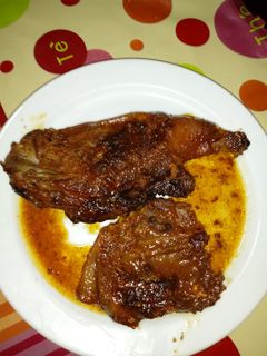 Una foto de Cochinillo al ajo y orégano en la cecofry 4 d
