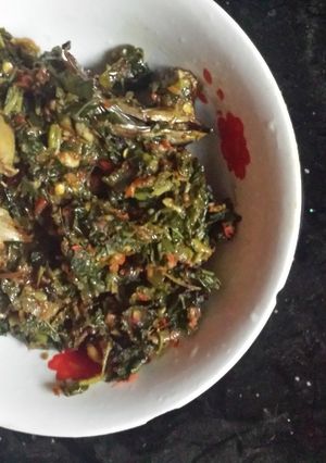 A picture of Spinach stew.