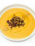 Chilled Corn and Pancetta Bisque
