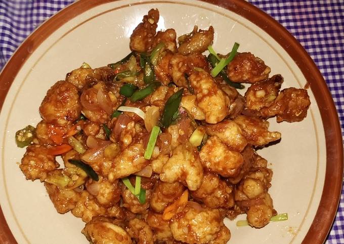 2. Ayam goreng tepung saus tiram