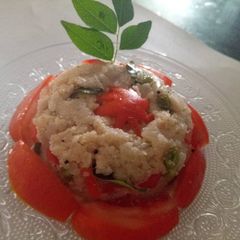 A picture of Pavbhaji upma.