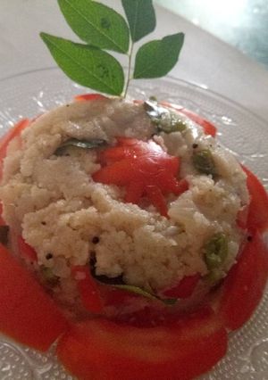 A picture of Pavbhaji upma.