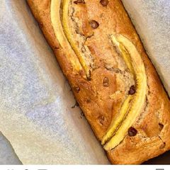 A picture of Chocolate chip banana cake.