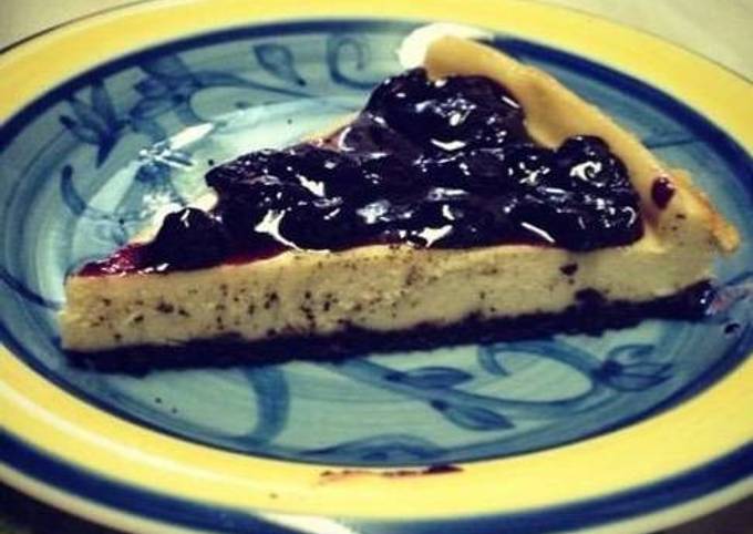 Cheesecake de Oreo y Blueberries Receta de Desirée Raposo de Oliveira-  Cookpad