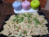 مكرونه بالصوص الابيض