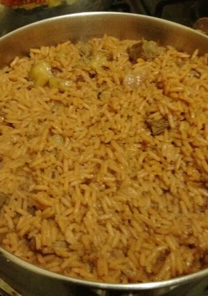 A picture of Beef Pilau.