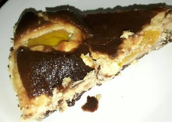 How To Cooking Recipe Baked Peach Orange Cheesecake Very Delicious