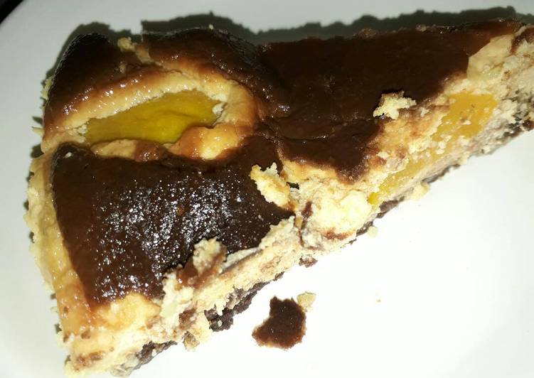 Baked Peach Orange Cheesecake Baked Peach Orange Cheesecake