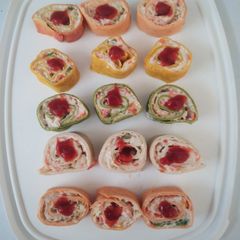 A picture of Tortilla (Natural colours) and Pinwheels.