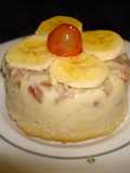 Budín de coco con castañas