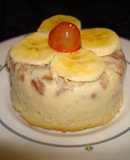 Budín de coco con castañas