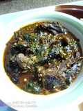 Chevon Okra and Uziza Soup