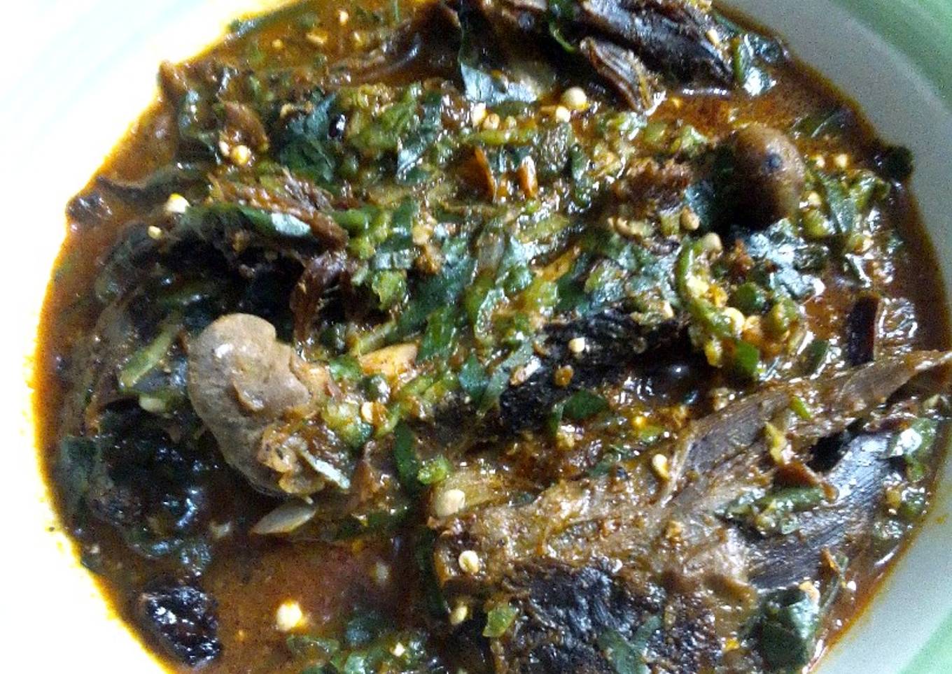 Chevon Okra and Uziza Soup