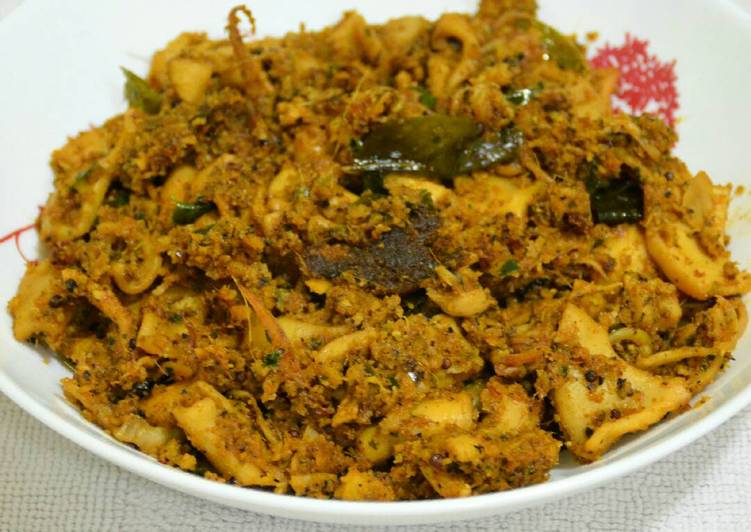 Recipe of Speedy Squid (Calamari) Coconut Masala