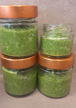 Une photo de Purée bébé épinard blé