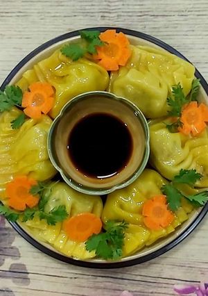 Hình của món Há cảo hấp.