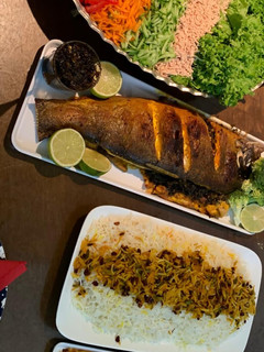 عکسی از دستور ماهی شکم پر