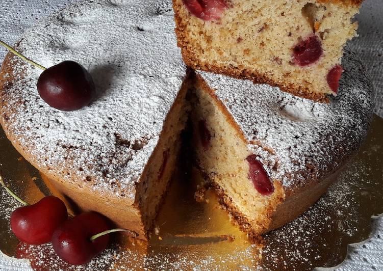 Dolce da colazione con ciliege