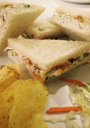 A picture of Cheese corn sandwich toasted.