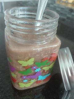 Una foto de Lunch o desayuno avena con cacao
