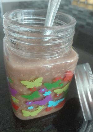 Una foto de Lunch o desayuno avena con cacao