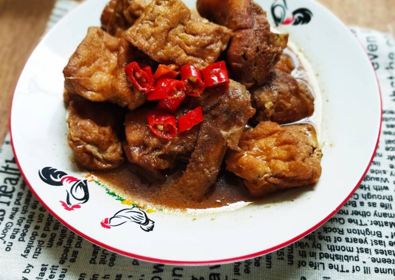 Semur Ayam Kampung Dan Tahu Sumedang