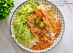Gambar Laksa Pahang (Laksa Lemak Kuah Merah)
