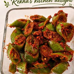 A picture of Green Chilli Pickle (Quick Version).