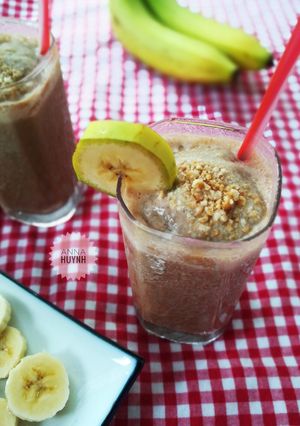 Hình của món Sinh tố Chuối Cafe.