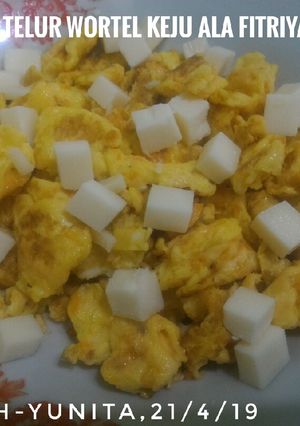 Foto resep Orek Telur Wortel Keju ala Fitriyani