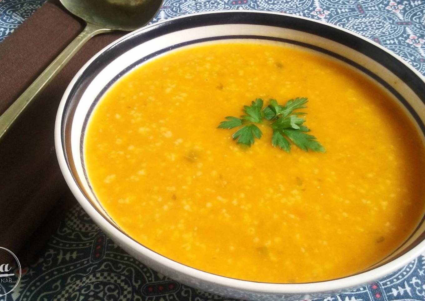 Sopa de calabaza y avena